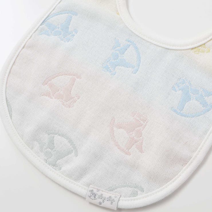 【お揃い】コットンクマ木馬総柄3重ガーゼスタイベビー | SLAP SLIP | 詳細画像9 