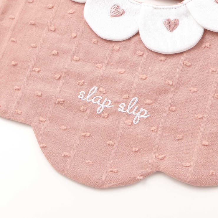 ハート刺しゅう襟付きスカラップスタイベビー | SLAP SLIP | 詳細画像7 