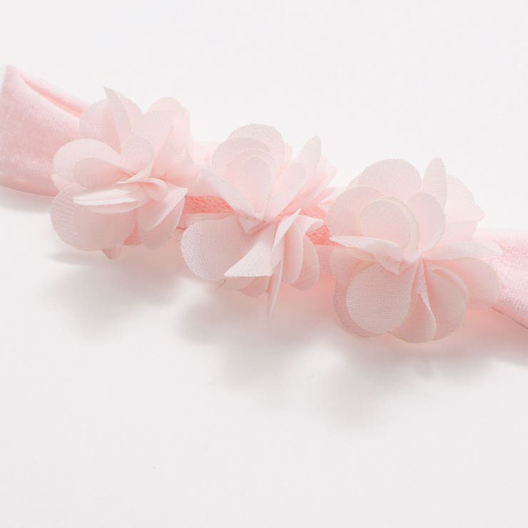 ふわふわフラワー+レースリボンヘアカチューム2点セットベビー | SLAP SLIP | 詳細画像6 