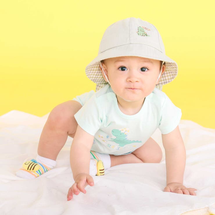 アニマルクマクジラ恐竜日よけ付きハットベビー(46~48cm) | SLAP SLIP | 詳細画像3 