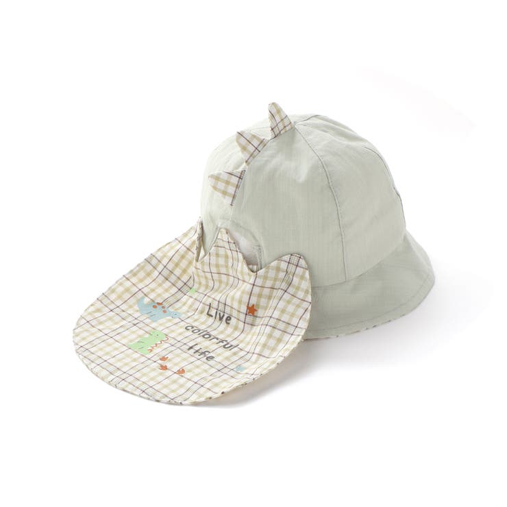 アニマルクマクジラ恐竜日よけ付きハットベビー(46~48cm) | SLAP SLIP | 詳細画像5 