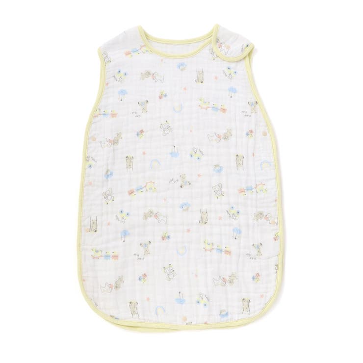 ホワイト系 | 【お揃い】モチーフ総柄ガーゼスリーパーベビー | SLAP SLIP
