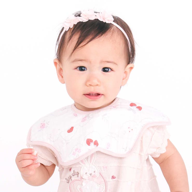 ピンク系 | 【お揃い】モチーフ総柄ガーゼスタイベビー | SLAP SLIP