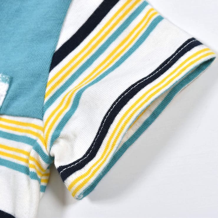 【お揃い】アニマルプリントマルチボーダー半袖ロンパースベビー(60~80cm) | SLAP SLIP | 詳細画像16 