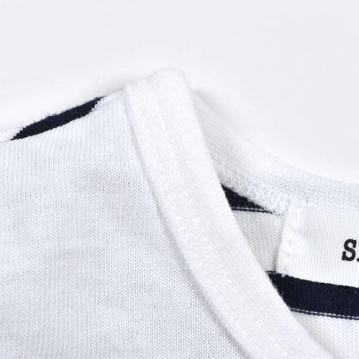 【お揃い】アニマルプリントマルチボーダー半袖ロンパースベビー(60~80cm) | SLAP SLIP | 詳細画像7 