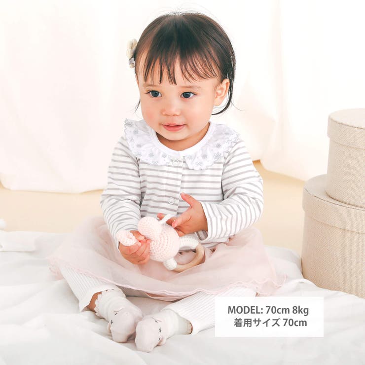 スカラップ縁刺しゅう襟付きボディミニベビー(70~80cm) | SLAP SLIP | 詳細画像2 