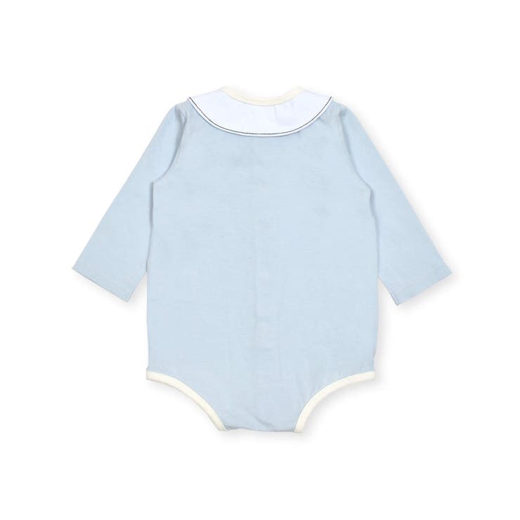 刺しゅう襟付き無地ボーダー柄切替ボディミニベビー(70~80cm) | SLAP SLIP | 詳細画像10 