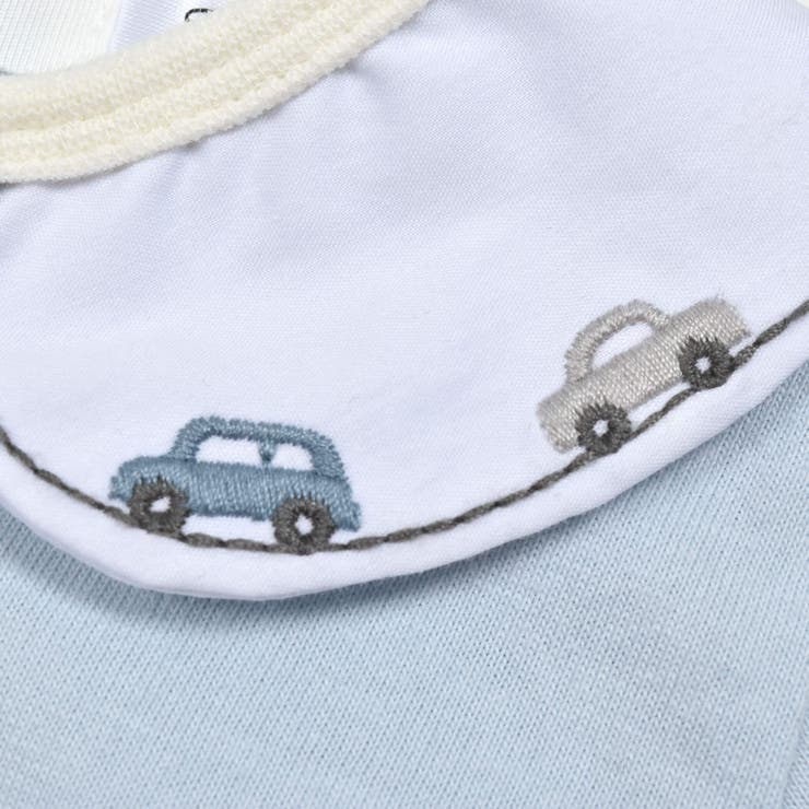 刺しゅう襟付き無地ボーダー柄切替ボディミニベビー(70~80cm) | SLAP SLIP | 詳細画像13 