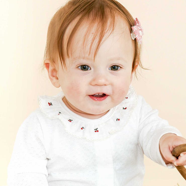 無地ボーダーレース襟付きボディミニベビー(70~80cm) | SLAP SLIP | 詳細画像2 