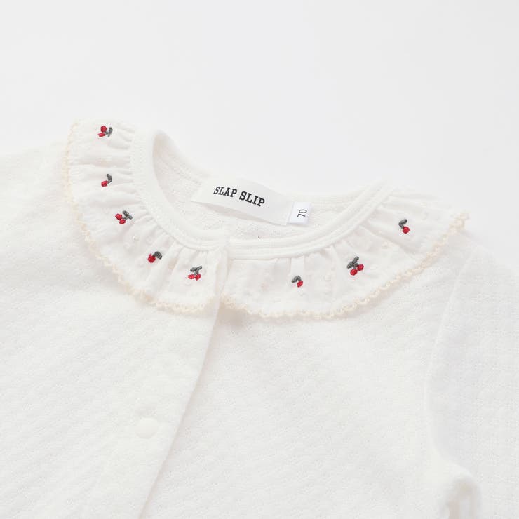 無地ボーダーレース襟付きボディミニベビー(70~80cm) | SLAP SLIP | 詳細画像6 