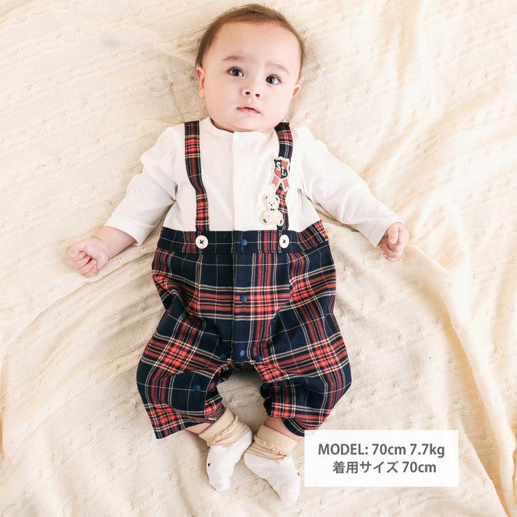 【涼感】アルベロベロ♥️ぶたさんワッペン　ネイビー系チェック　 サルエルパンツ 涼感】アルベロベロ♥️ぶたさんワッペン ネイビー系チェック サルエル