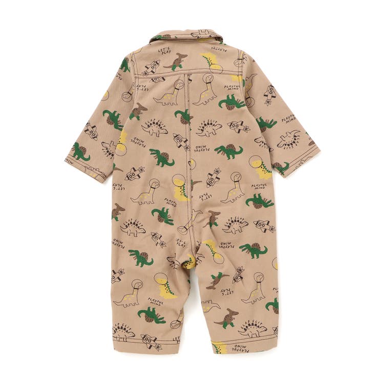 【お揃い】デニムツイル恐竜ロケット総柄ジャンプスーツベビー(70~80cm) | SLAP SLIP | 詳細画像16 