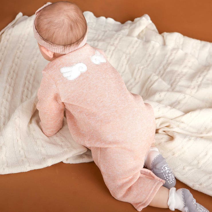 くるりん天使の翼刺しゅうつきカバーオールベビー(60~80cm) | SLAP SLIP | 詳細画像1 