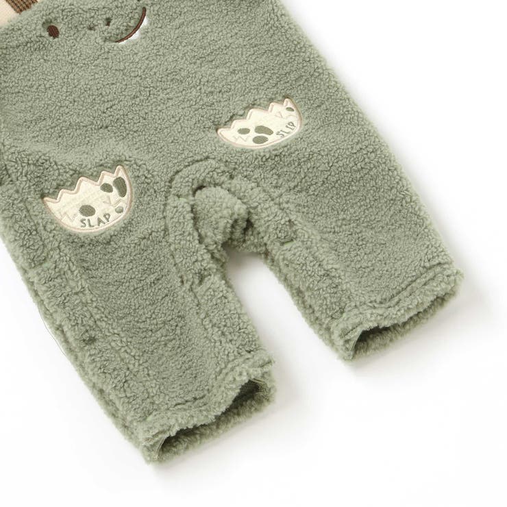 アニマルクマ恐竜モチーフぽこぽこボアカバーオールベビー(60~80cm) | SLAP SLIP | 詳細画像14 