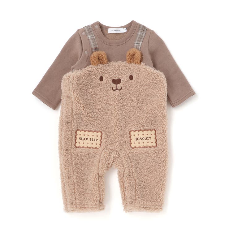 アニマルクマ恐竜モチーフぽこぽこボアカバーオールベビー(60~80cm) | SLAP SLIP | 詳細画像18 