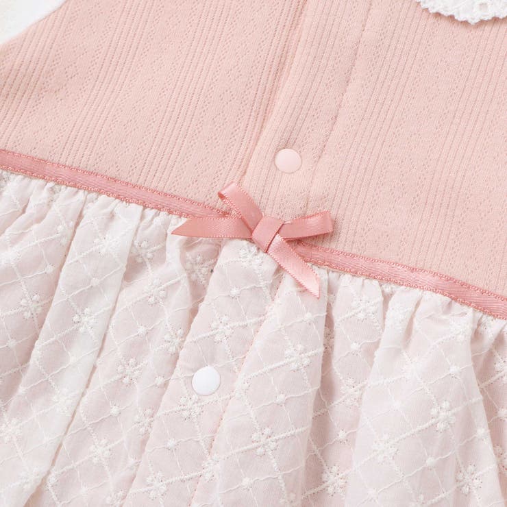 お花レース襟付きレーススカートドッキング2WAYオールベビー(50~70cm) | SLAP SLIP | 詳細画像12 