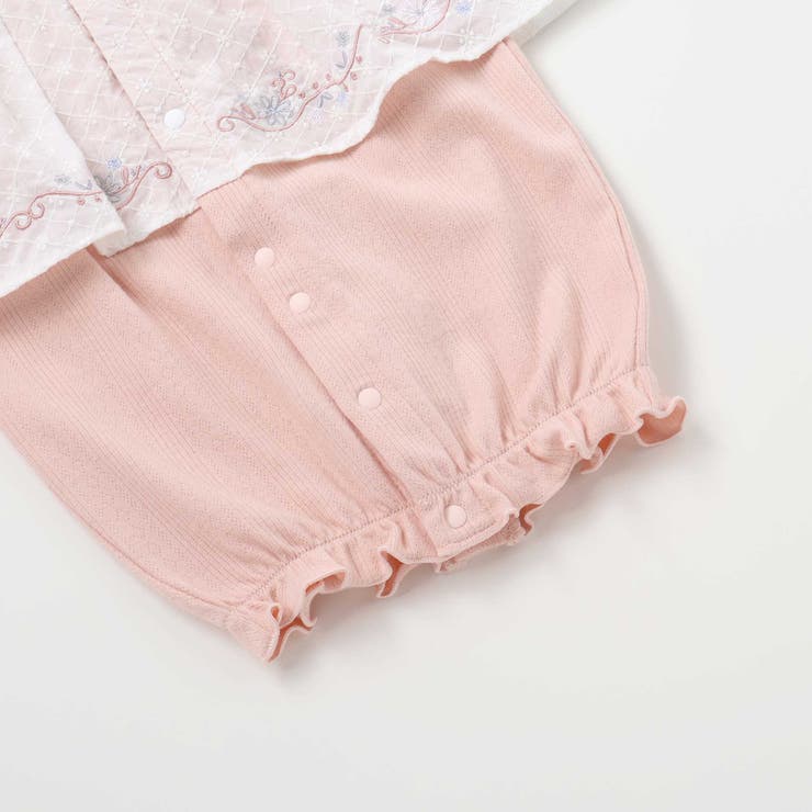 お花レース襟付きレーススカートドッキング2WAYオールベビー(50~70cm) | SLAP SLIP | 詳細画像14 