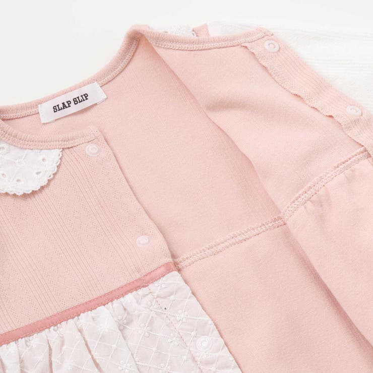 お花レース襟付きレーススカートドッキング2WAYオールベビー(50~70cm) | SLAP SLIP | 詳細画像17 