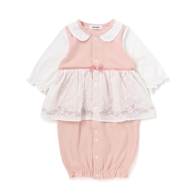 お花レース襟付きレーススカートドッキング2WAYオールベビー(50~70cm) | SLAP SLIP | 詳細画像9 