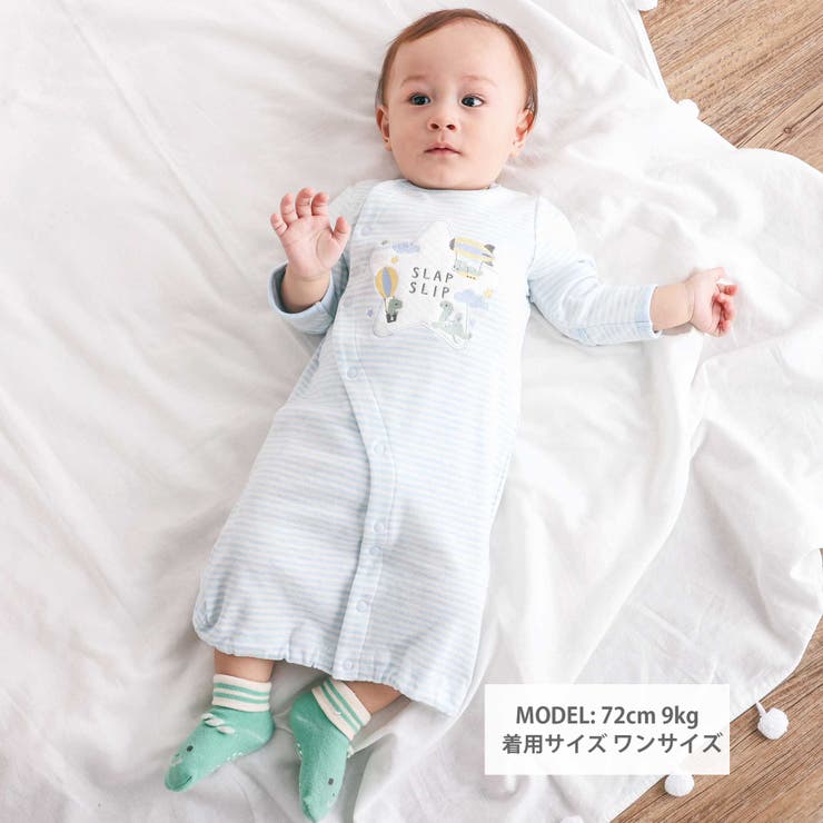 アニマルクマウサギ恐竜お星さまパッチ2WAYオールベビー(50~70cm) | SLAP SLIP | 詳細画像2 