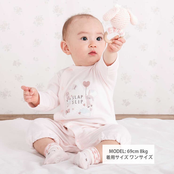 アニマルクマウサギ恐竜お星さまパッチ2WAYオールベビー(50~70cm) | SLAP SLIP | 詳細画像3 