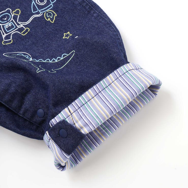 デニムツイルチェック切り替えサロペットベビー(70~80cm) | SLAP SLIP | 詳細画像11 