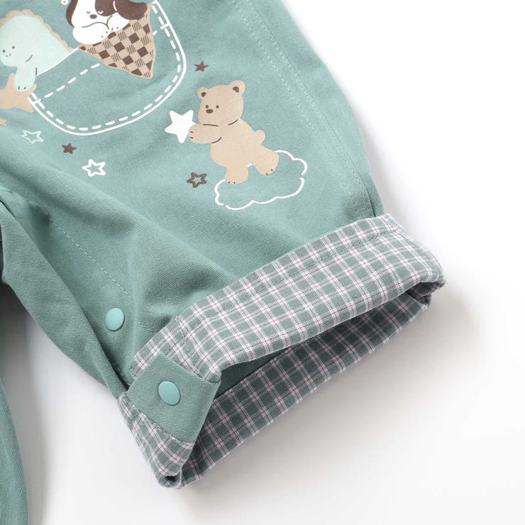 デニムツイルチェック切り替えサロペットベビー(70~80cm) | SLAP SLIP | 詳細画像19 