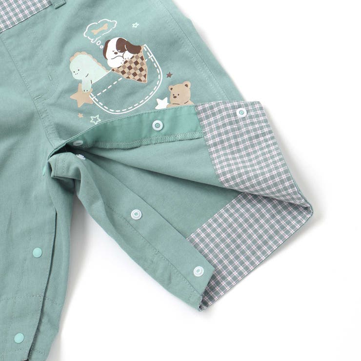 デニムツイルチェック切り替えサロペットベビー(70~80cm) | SLAP SLIP | 詳細画像20 