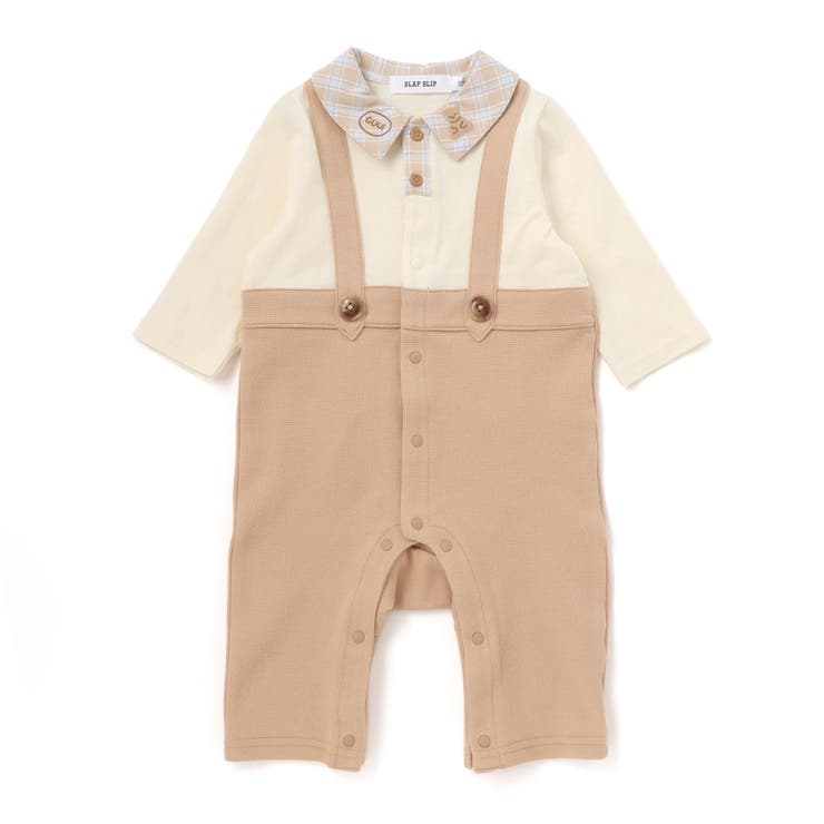 アニマルクマさんおしりパッチサロペット重ね着風カバーオールベビー(70~80cm… | SLAP SLIP | 詳細画像15 