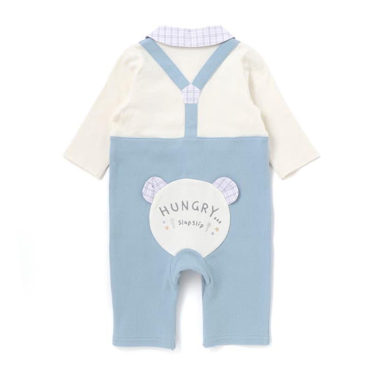アニマルクマさんおしりパッチサロペット重ね着風カバーオールベビー(70~80cm… | SLAP SLIP | 詳細画像5 