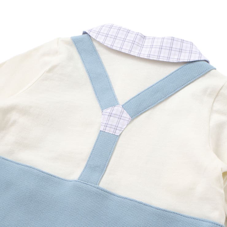 アニマルクマさんおしりパッチサロペット重ね着風カバーオールベビー(70~80cm… | SLAP SLIP | 詳細画像8 