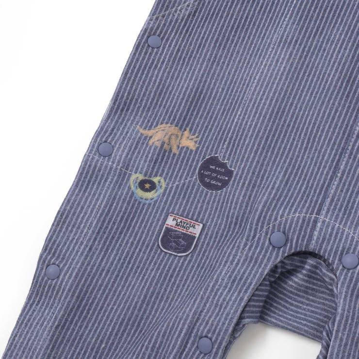 アニマルクマさんストライプサロペット重ね着風プリントロンパースベビー(60~80… | SLAP SLIP | 詳細画像19 