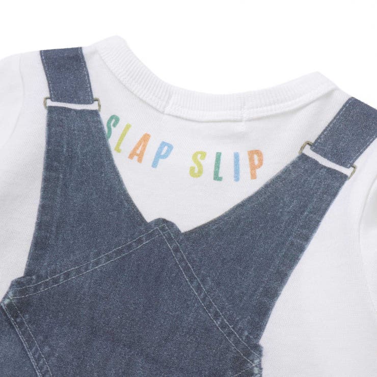 アニマルクマさんストライプサロペット重ね着風プリントロンパースベビー(60~80… | SLAP SLIP | 詳細画像8 