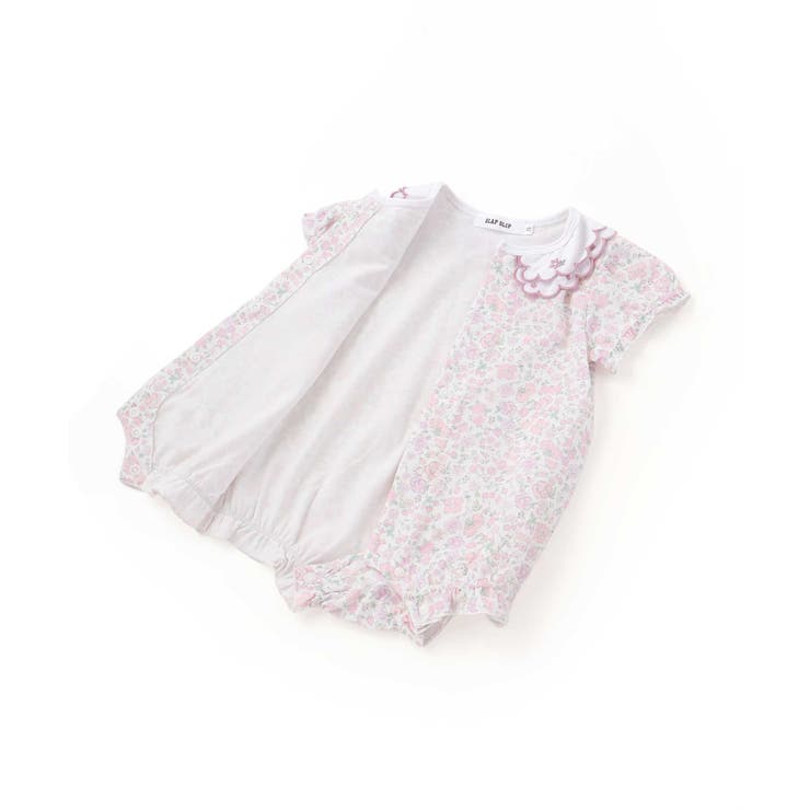 【お揃い】プリント総柄重ね襟付き半袖ロンパースベビー(60~80cm) | SLAP SLIP | 詳細画像12 