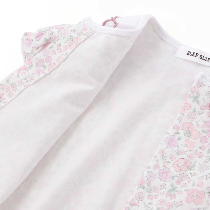 【お揃い】プリント総柄重ね襟付き半袖ロンパースベビー(60~80cm) | SLAP SLIP | 詳細画像13 