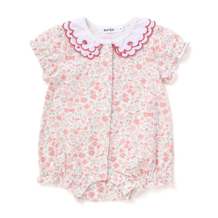 【お揃い】プリント総柄重ね襟付き半袖ロンパースベビー(60~80cm) | SLAP SLIP | 詳細画像4 