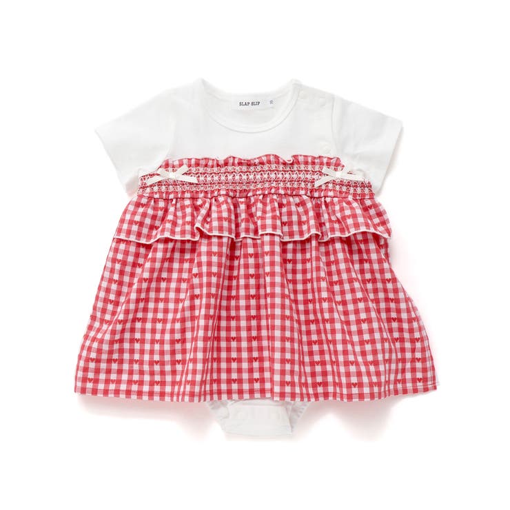 【お揃い】チェックレーススカート付きスモッキングボディミニベビー(70~80cm… | SLAP SLIP | 詳細画像4 