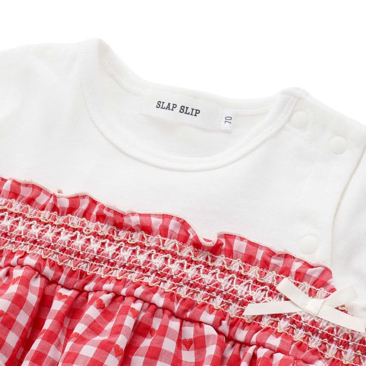 【お揃い】チェックレーススカート付きスモッキングボディミニベビー(70~80cm… | SLAP SLIP | 詳細画像6 
