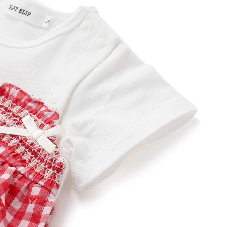【お揃い】チェックレーススカート付きスモッキングボディミニベビー(70~80cm… | SLAP SLIP | 詳細画像8 