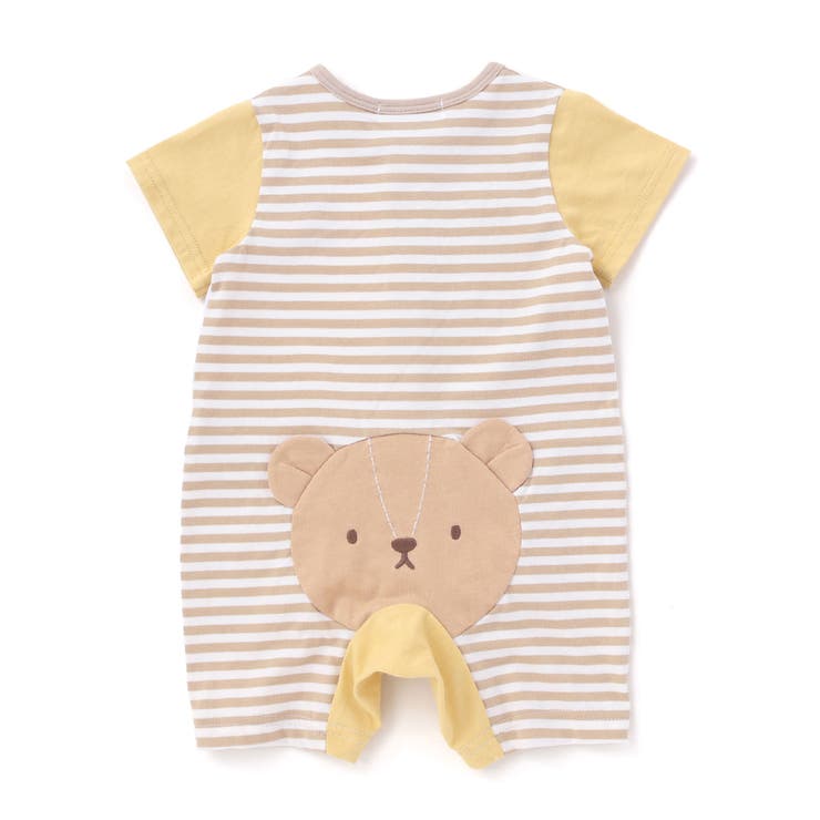 くじらクマ恐竜アニマルおしりモチーフボーダー切り替えロンパースベビー(60~80… | SLAP SLIP | 詳細画像19 