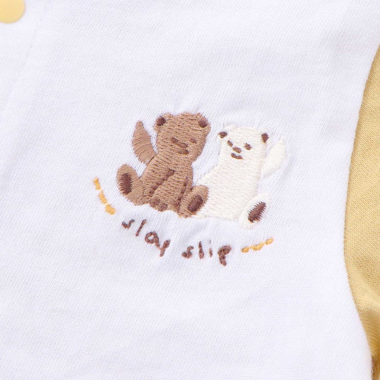 くじらクマ恐竜アニマルおしりモチーフボーダー切り替えロンパースベビー(60~80… | SLAP SLIP | 詳細画像20 