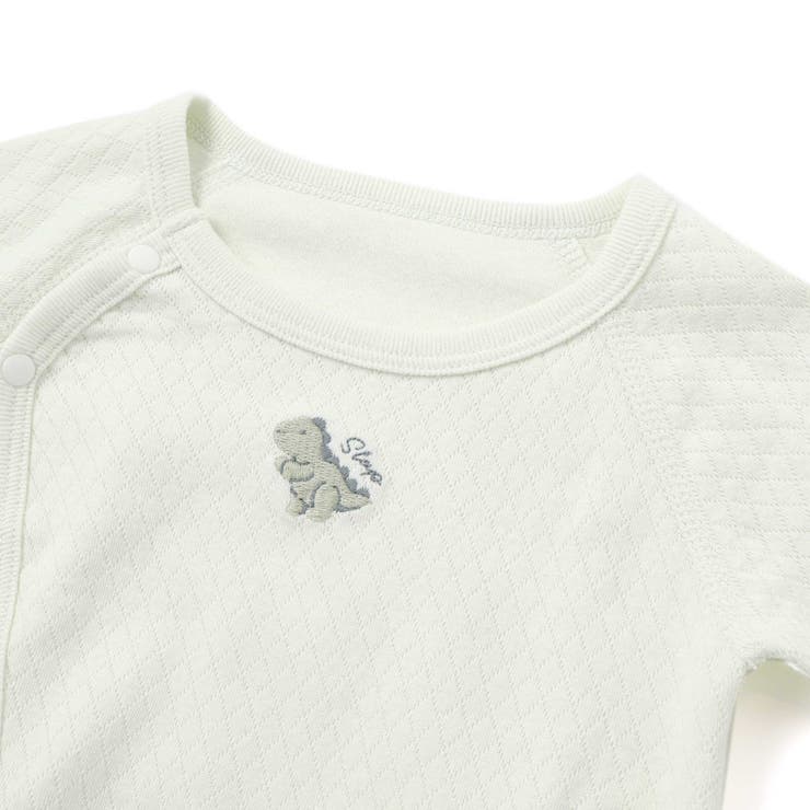 アニマルクマウサギ恐竜刺しゅう接結インナー2WAYオールベビー(50~70cm) | SLAP SLIP | 詳細画像13 