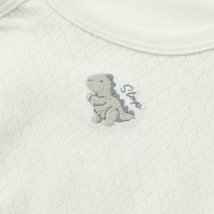 アニマルクマウサギ恐竜刺しゅう接結インナー2WAYオールベビー(50~70cm) | SLAP SLIP | 詳細画像14 