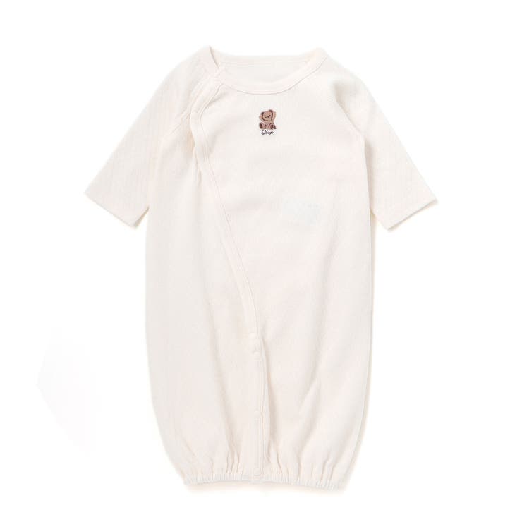 アニマルクマウサギ恐竜刺しゅう接結インナー2WAYオールベビー(50~70cm) | SLAP SLIP | 詳細画像5 