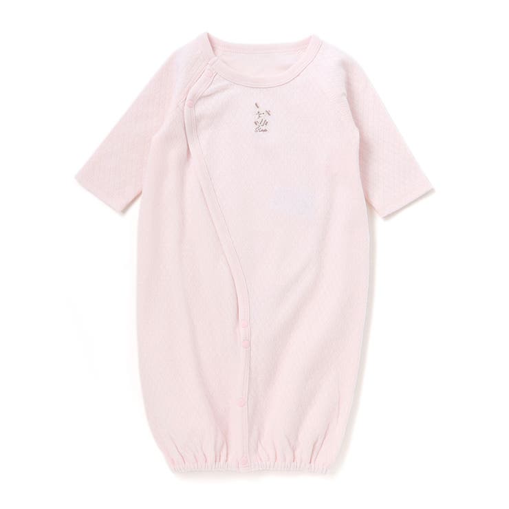 ピンク(ウサギ) | アニマルクマウサギ恐竜刺しゅう接結インナー2WAYオールベビー(50~70cm) | SLAP SLIP