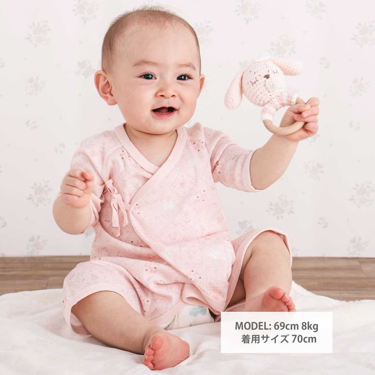 コットンプリント総柄コンビ肌着ベビー(60~70cm) | SLAP SLIP | 詳細画像2 