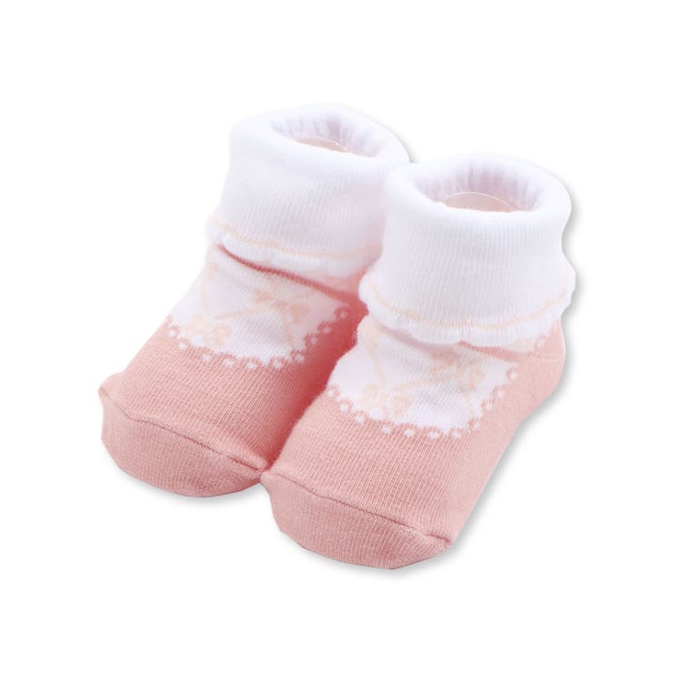 スカラップ縁ストラップシューズ風ソックスベビー(9~12cm) | SLAP SLIP | 詳細画像1 