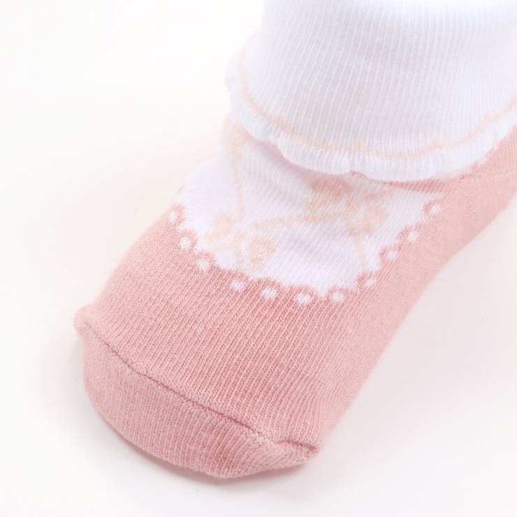 スカラップ縁ストラップシューズ風ソックスベビー(9~12cm) | SLAP SLIP | 詳細画像4 