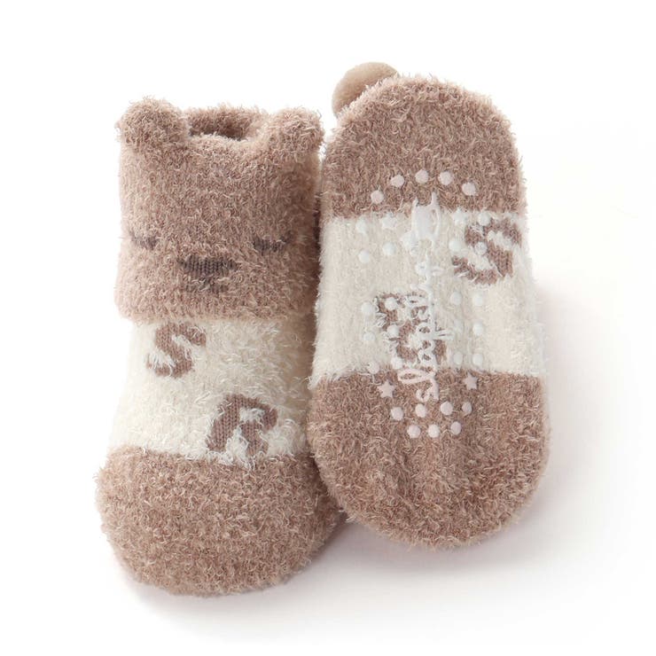 【お揃い】アニマルウサギクマロボットもこもこソックス(9~12cm) | SLAP SLIP | 詳細画像14 