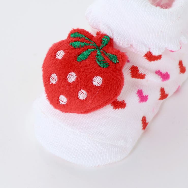 イチゴ・クマ・ハチモチーフ付きカップソックスベビー | SLAP SLIP | 詳細画像7 